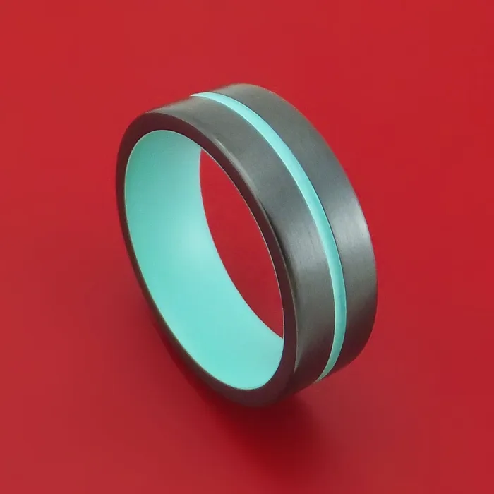 Black Zirconium and Cerakote Custom Made Ring Lashbrook Rings