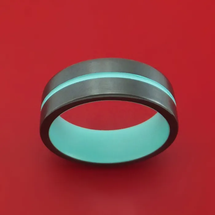 Black Zirconium and Cerakote Custom Made Ring Lashbrook Rings Black Zirconium and Cerakote Custom Made Ring Lashbrook Rings