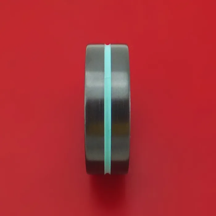 Black Zirconium and Cerakote Custom Made Ring Lashbrook Rings Black Zirconium and Cerakote Custom Made Ring Lashbrook Rings