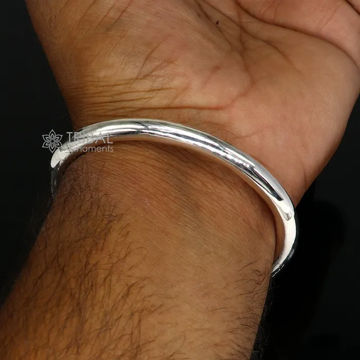 Bracelets 925 sterling silver plain shiny bright bangle bracelet kada excellent handmade gifting stylish fancy bangle mens or girls nsk783 TRIBAL ORNAMENTS Bracelets 925 sterling silver plain shiny bright bangle bracelet kada excellent handmade gifting stylish fancy bangle mens or girls nsk783 TRIBAL ORNAMENTS