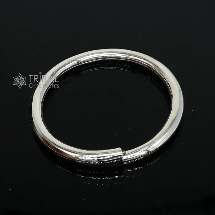 Bracelets 925 sterling silver plain shiny bright bangle bracelet kada excellent handmade gifting stylish fancy bangle mens or girls nsk783 TRIBAL ORNAMENTS Bracelets 925 sterling silver plain shiny bright bangle bracelet kada excellent handmade gifting stylish fancy bangle mens or girls nsk783 TRIBAL ORNAMENTS