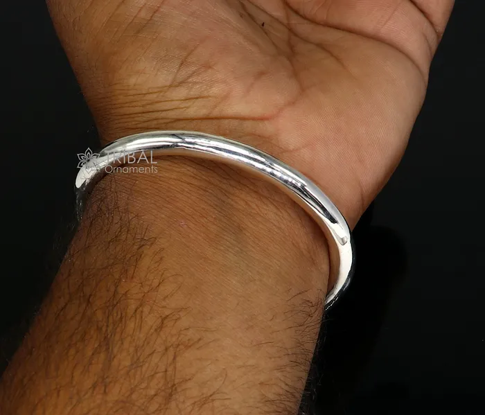 Bracelets 925 sterling silver plain shiny bright bangle bracelet kada excellent handmade gifting stylish fancy bangle mens or girls nsk783 TRIBAL ORNAMENTS Bracelets 925 sterling silver plain shiny bright bangle bracelet kada excellent handmade gifting stylish fancy bangle mens or girls nsk783 TRIBAL ORNAMENTS