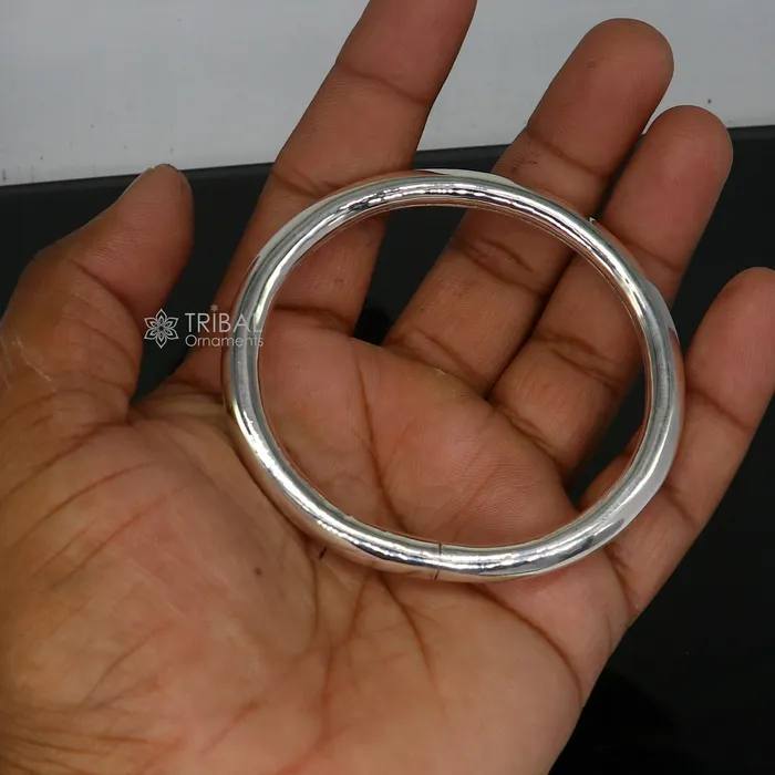 Bracelets 925 sterling silver plain shiny bright bangle bracelet kada excellent handmade gifting stylish fancy bangle mens or girls nsk783 TRIBAL ORNAMENTS Bracelets 925 sterling silver plain shiny bright bangle bracelet kada excellent handmade gifting stylish fancy bangle mens or girls nsk783 TRIBAL ORNAMENTS