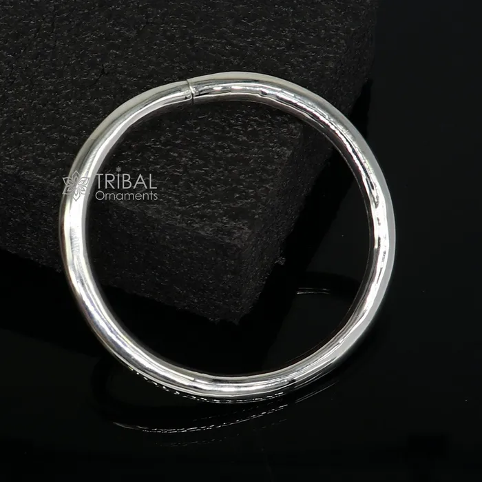 Bracelets 925 sterling silver plain shiny bright bangle bracelet kada excellent handmade gifting stylish fancy bangle mens or girls nsk783 TRIBAL ORNAMENTS Bracelets 925 sterling silver plain shiny bright bangle bracelet kada excellent handmade gifting stylish fancy bangle mens or girls nsk783 TRIBAL ORNAMENTS