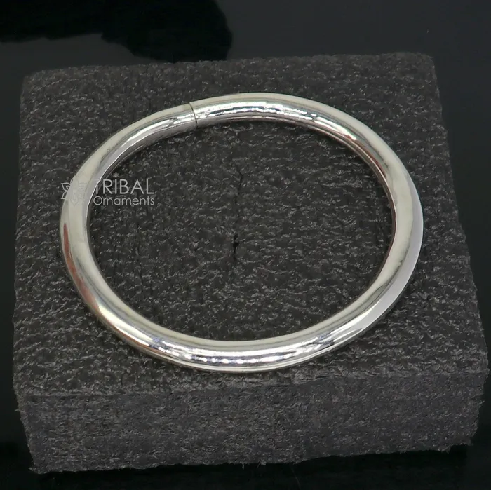 Bracelets 925 sterling silver plain shiny bright bangle bracelet kada excellent handmade gifting stylish fancy bangle mens or girls nsk783 TRIBAL ORNAMENTS Bracelets 925 sterling silver plain shiny bright bangle bracelet kada excellent handmade gifting stylish fancy bangle mens or girls nsk783 TRIBAL ORNAMENTS
