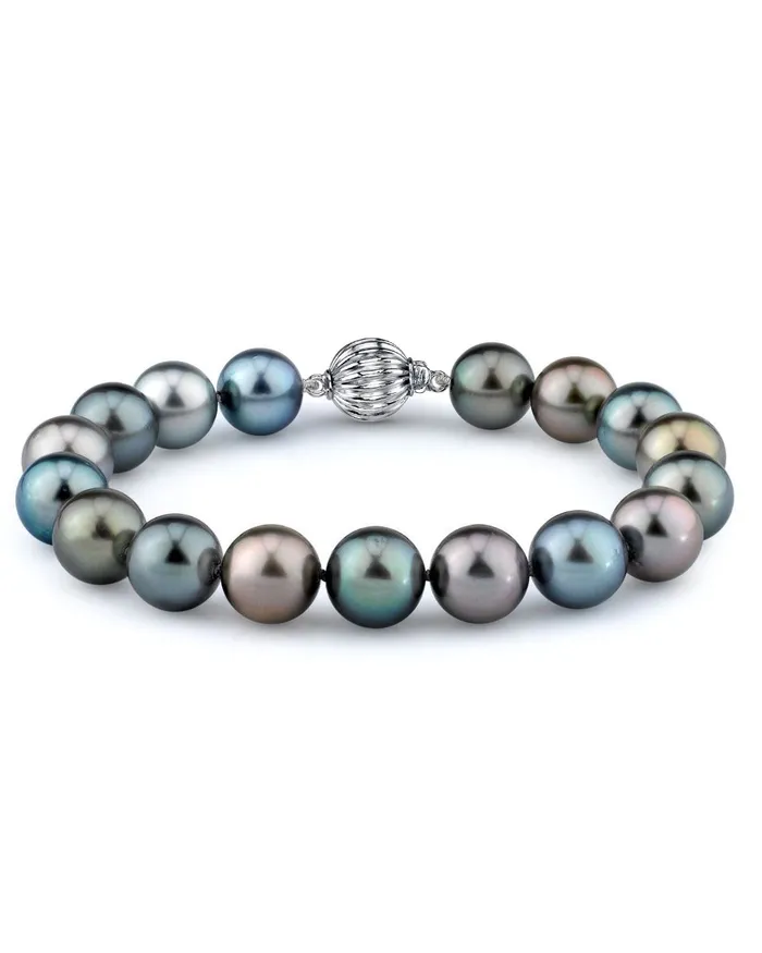 Bracelets spt MultiColor Tahitian Pearl Bracelet 90100mm AAAA Quality