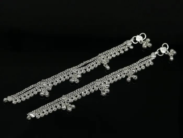 Bracelets TRIBAL ORNAMENTS 65 long Heavy trendy stylish baby anklets bracelet double chain jingling belly ankle bracelet personalized gifting kids jewelry ank255 Bracelets TRIBAL ORNAMENTS 65 long Heavy trendy stylish baby anklets bracelet double chain jingling belly ankle bracelet personalized gifting kids jewelry ank255