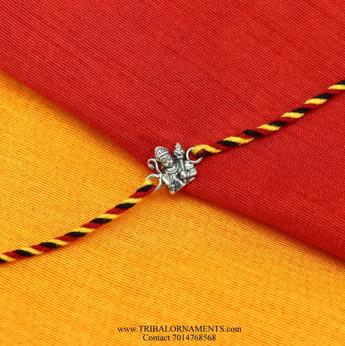 Bracelets TRIBAL ORNAMENTS 925 sterling silver handmade beautiful Hanuman ji design Rakhi Bracelet amazing stylish gift for Rakshabandhan rk106 Bracelets TRIBAL ORNAMENTS 925 sterling silver handmade beautiful Hanuman ji design Rakhi Bracelet amazing stylish gift for Rakshabandhan rk106