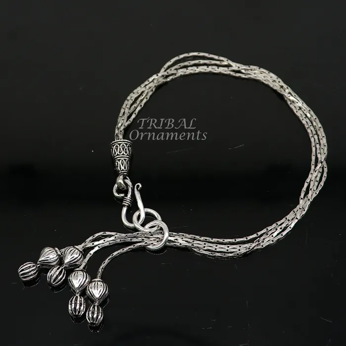 Bracelets TRIBAL ORNAMENTS Modern chunky stylish 925 sterling adjustable multiline bracelet jewelry gift jewelry sbr460