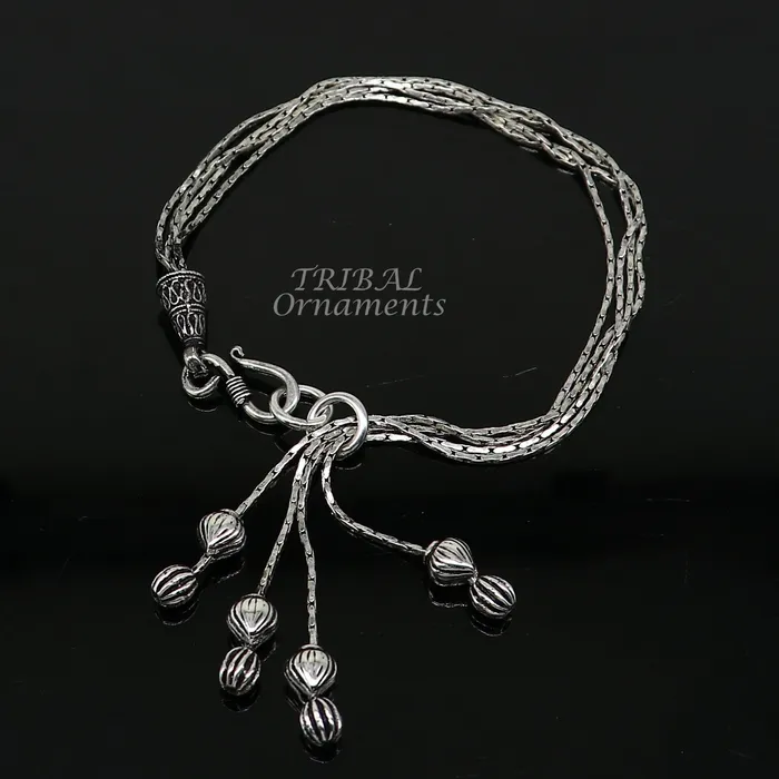 Bracelets TRIBAL ORNAMENTS Modern chunky stylish 925 sterling adjustable multiline bracelet jewelry gift jewelry sbr460 Bracelets TRIBAL ORNAMENTS Modern chunky stylish 925 sterling adjustable multiline bracelet jewelry gift jewelry sbr460