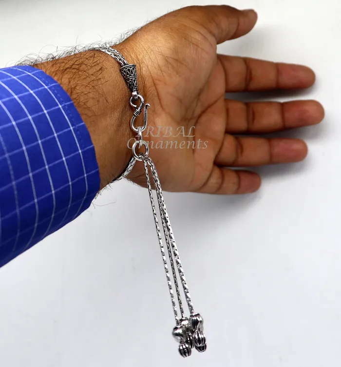 Bracelets TRIBAL ORNAMENTS Modern chunky stylish 925 sterling adjustable multiline bracelet jewelry gift jewelry sbr460 Bracelets TRIBAL ORNAMENTS Modern chunky stylish 925 sterling adjustable multiline bracelet jewelry gift jewelry sbr460