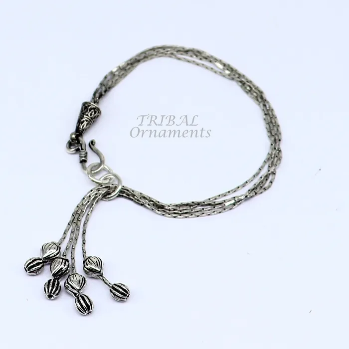 Bracelets TRIBAL ORNAMENTS Modern chunky stylish 925 sterling adjustable multiline bracelet jewelry gift jewelry sbr460 Bracelets TRIBAL ORNAMENTS Modern chunky stylish 925 sterling adjustable multiline bracelet jewelry gift jewelry sbr460