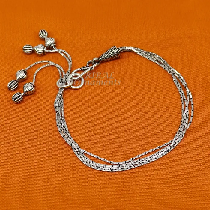 Bracelets TRIBAL ORNAMENTS Modern chunky stylish 925 sterling adjustable multiline bracelet jewelry gift jewelry sbr460 Bracelets TRIBAL ORNAMENTS Modern chunky stylish 925 sterling adjustable multiline bracelet jewelry gift jewelry sbr460