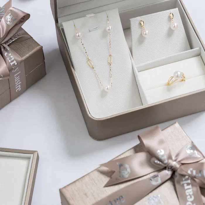 Earrings 18k Freshwater Pearl Earrings KE00102 Si Dian Jin Pearly Lustre