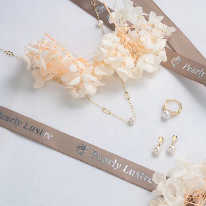 Earrings 18k Freshwater Pearl Earrings KE00102 Si Dian Jin Pearly Lustre