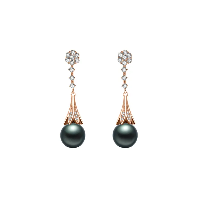 Earrings Elegant Pearl Earrings WE00516 Pearly Lustre