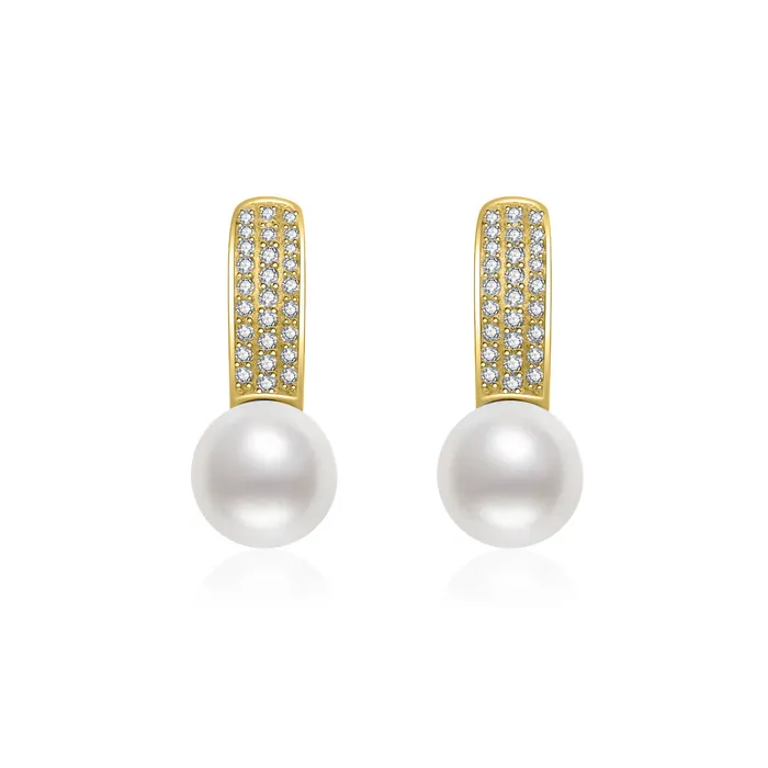 Earrings Pearly Lustre Elegant Freshwater Pearl Earrings WE00624