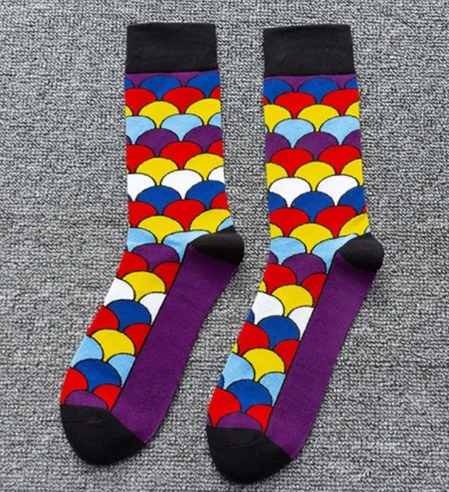 Earrings SF118 Colorful Scale Design Socks POLLY