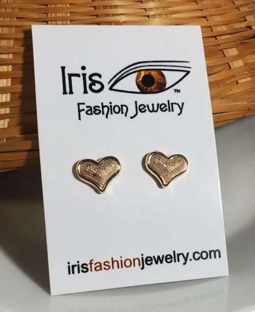 Earrings Susan E1092 Gold Heart Earrings