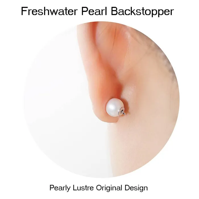 Earrings Top Grade Freshwater Pearl Earrings WE00454 CONNECT Pearly Lustre