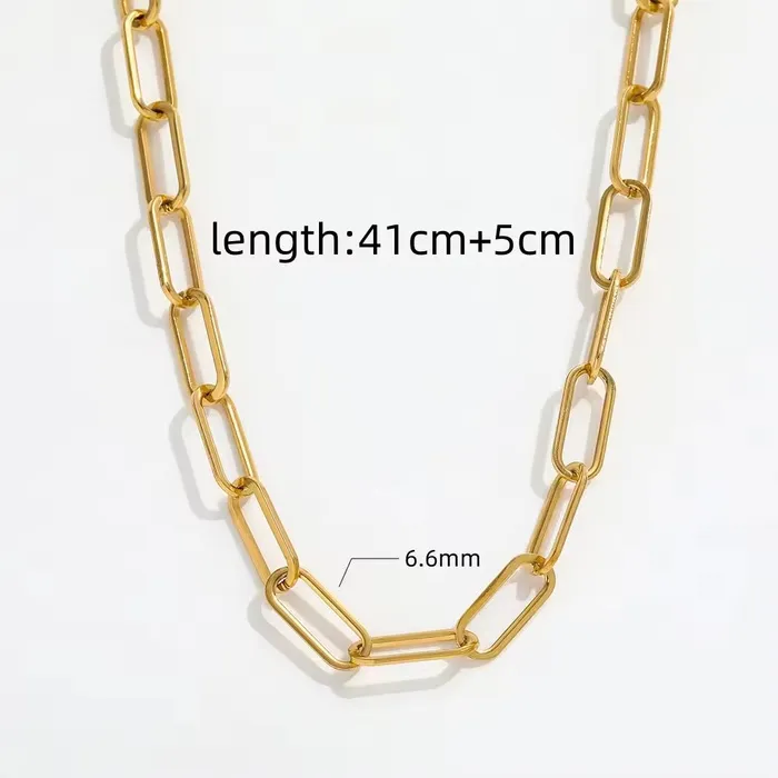 Necklaces Jewelvers 18K GoldFilled Paperclip Chain Necklace For Women Necklaces Jewelvers 18K GoldFilled Paperclip Chain Necklace For Women