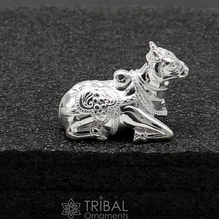 Necklaces Lord Shiva Vahan Nandi Maharaj solid 925 sterling silver handmade small statue for puja best gift for lord Shiva divine statue art648 TRIBAL ORNAMENTS Necklaces Lord Shiva Vahan Nandi Maharaj solid 925 sterling silver handmade small statue for puja best gift for lord Shiva divine statue art648 TRIBAL ORNAMENTS
