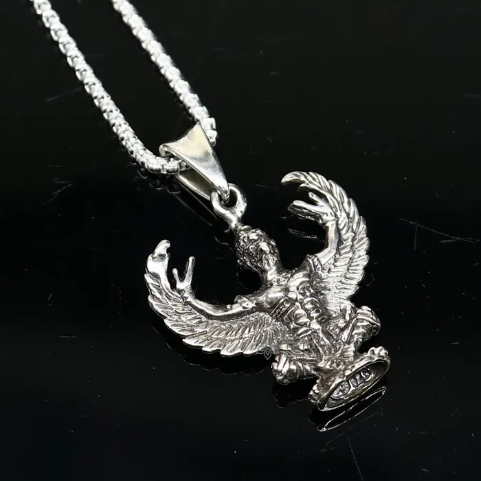 Necklaces TRIBAL ORNAMENTS 925 sterling silver Garuda pendant silver idol god Garuda pendant necklace lord garuda pendant animal jewelry nsp638