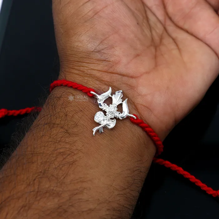 Necklaces TRIBAL ORNAMENTS 925 sterling silver Trishul Trident design pendant rakhi Rakshabandhan festival rk405 Necklaces TRIBAL ORNAMENTS 925 sterling silver Trishul Trident design pendant rakhi Rakshabandhan festival rk405
