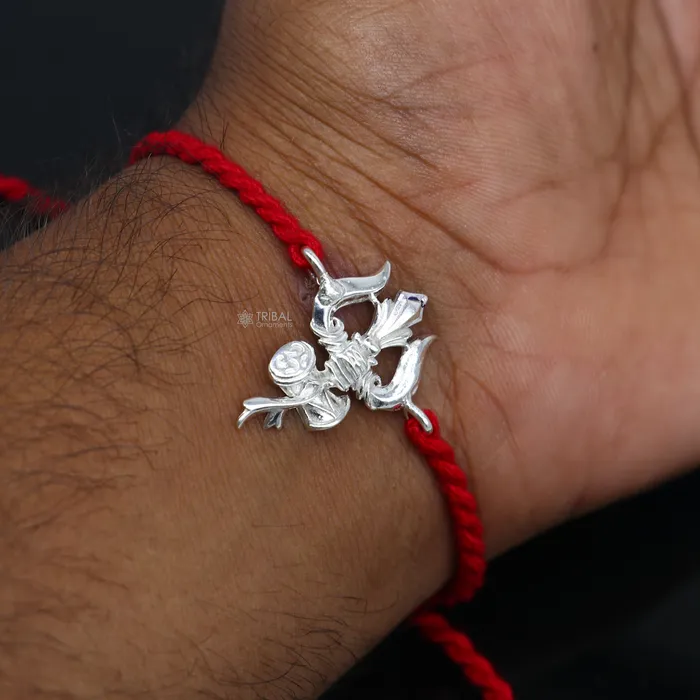 Necklaces TRIBAL ORNAMENTS 925 sterling silver Trishul Trident design pendant rakhi Rakshabandhan festival rk405 Necklaces TRIBAL ORNAMENTS 925 sterling silver Trishul Trident design pendant rakhi Rakshabandhan festival rk405
