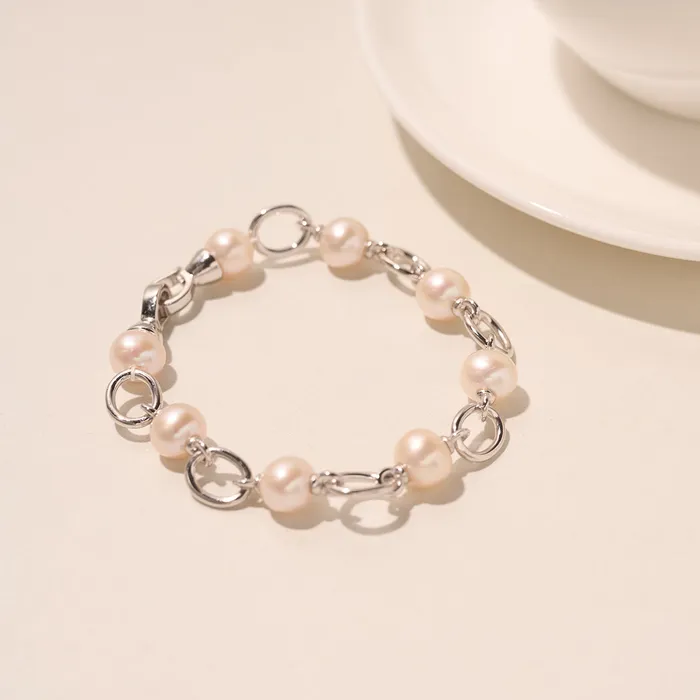 Pearly Lustre Bracelets Top Grade Freshwater Pearl Bracelet WB00143 CONNECT