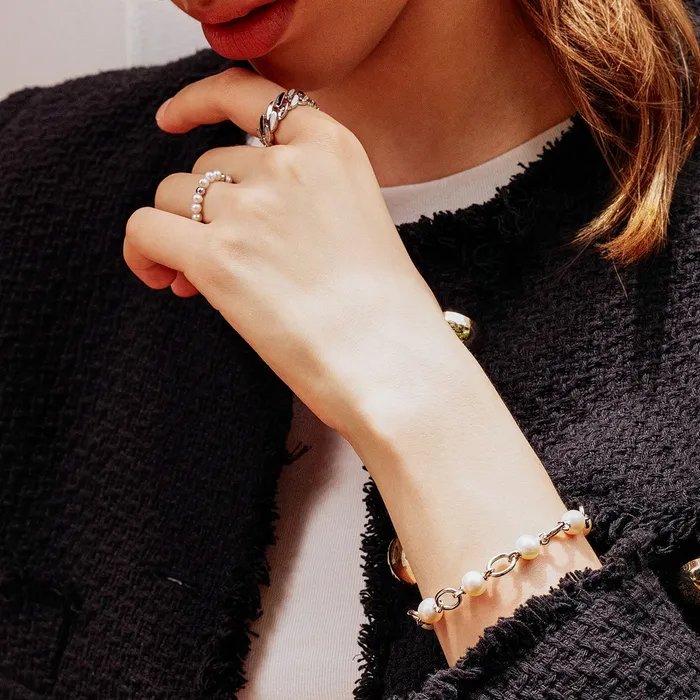 Pearly Lustre Bracelets Top Grade Freshwater Pearl Bracelet WB00143 CONNECT