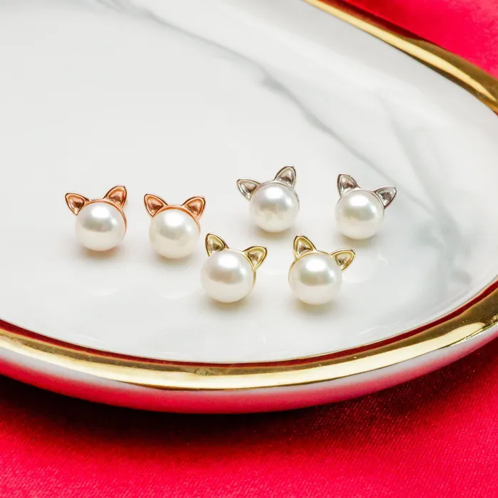 Pearly Lustre Earrings Wonderland Freshwater Pearl Earrings WE00060