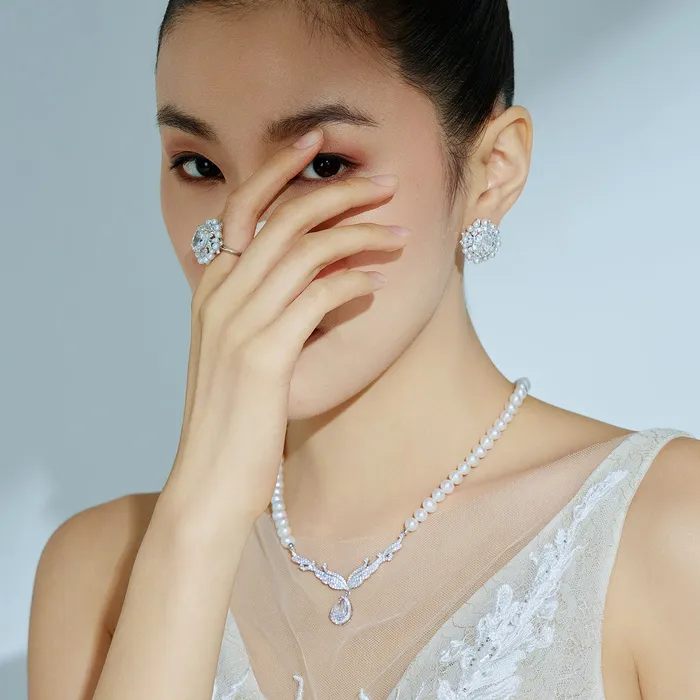 Pearly Lustre Freshwater Pearl Necklace WN00570 CELESTE Necklaces