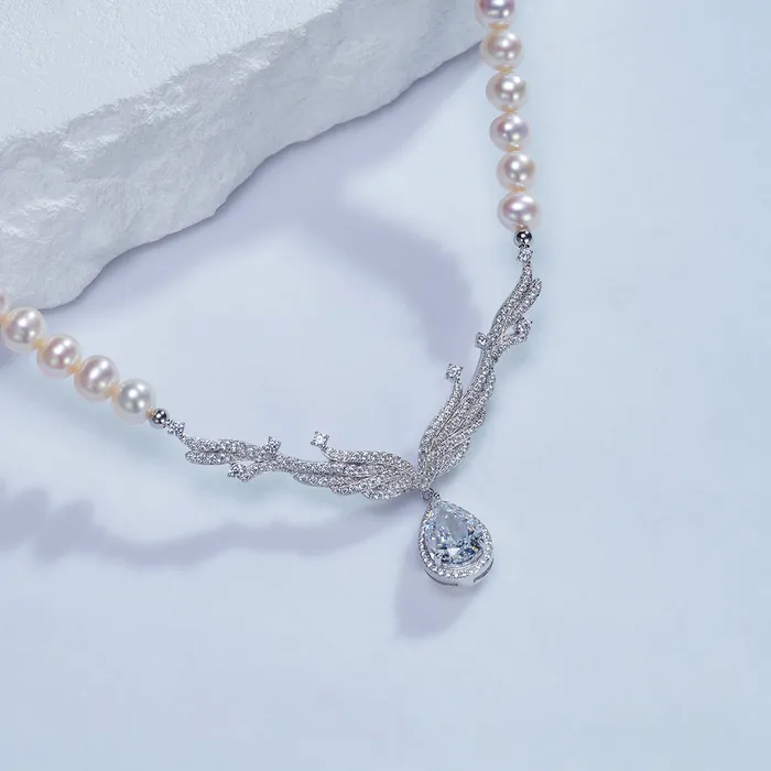 Pearly Lustre Freshwater Pearl Necklace WN00570 CELESTE Necklaces