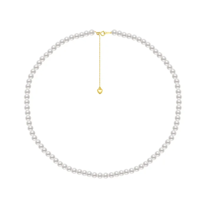 Pearly Lustre Necklaces 18K Top Grade Freshwater Pearl Necklace KN00102