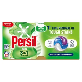 Persil Bio 3 in 1 Washing Caps 32W Ramsden International Earrings