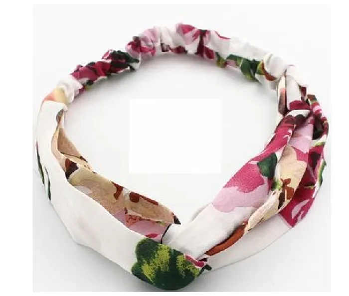 Rings 01 H296 White Geranium Floral Cloth Hair Band