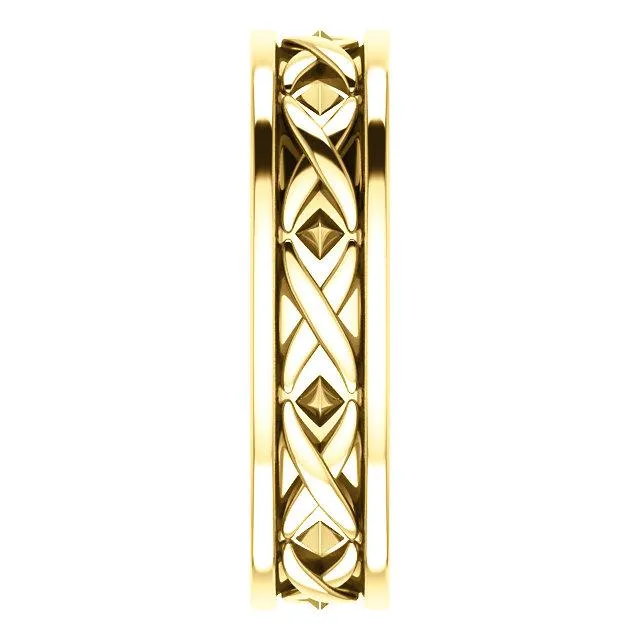 Rings Matthew XPattern Wedding Band Fire Brilliance 