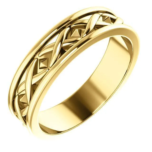 Rings Matthew XPattern Wedding Band Fire Brilliance 