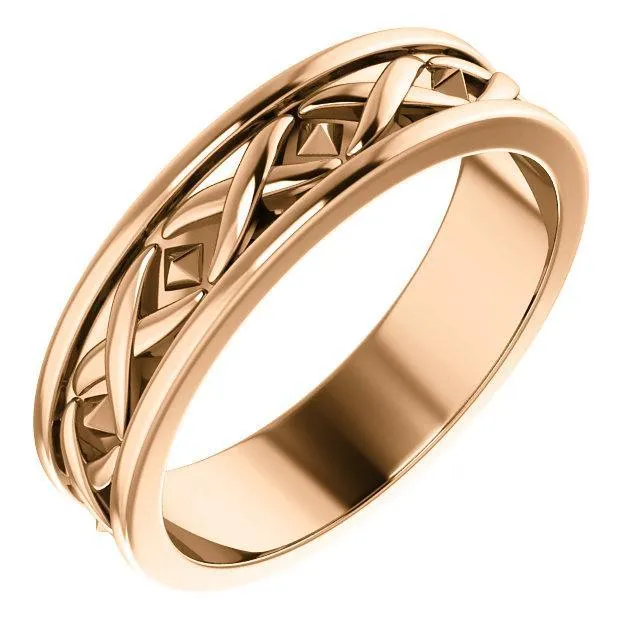 Rings Matthew XPattern Wedding Band Fire Brilliance 
