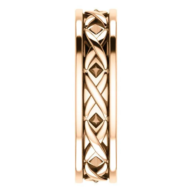 Rings Matthew XPattern Wedding Band Fire Brilliance 
