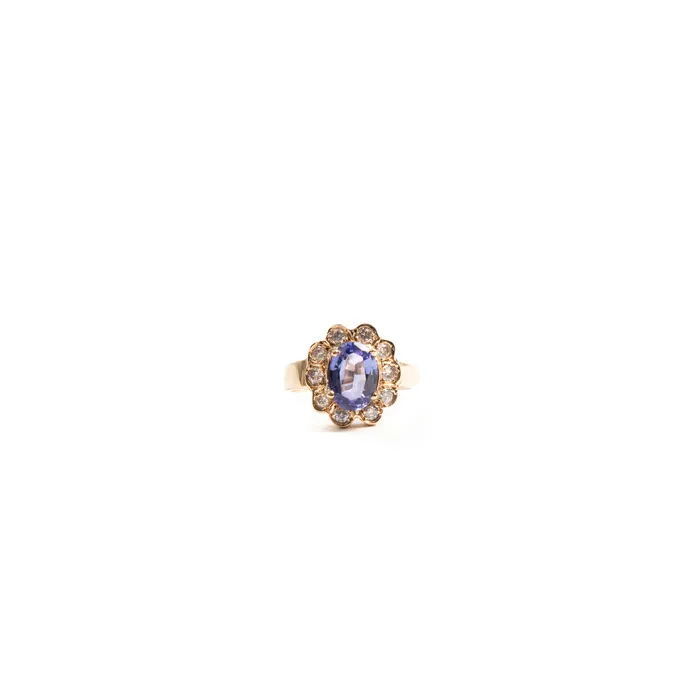 Rings PreOwned Tanzanite and Diamond Ring STORE 5a