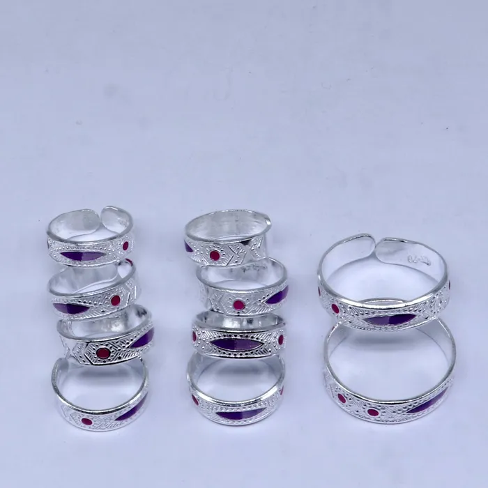 Rings TRIBAL ORNAMENTS 925 sterling silver handmade adjustable fabulous unique design toe ring tribal belly dance jewelry from India toer151
