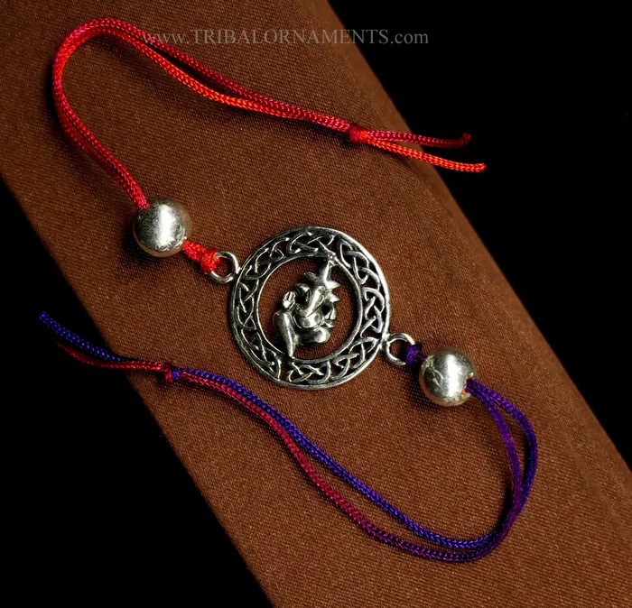 TRIBAL ORNAMENTS 925 sterling silver handmade beautiful Ganesha design Rakhi Bracelet amazing stylish gift for Rakshabandhan rk116 Bracelets TRIBAL ORNAMENTS 925 sterling silver handmade beautiful Ganesha design Rakhi Bracelet amazing stylish gift for Rakshabandhan rk116 Bracelets