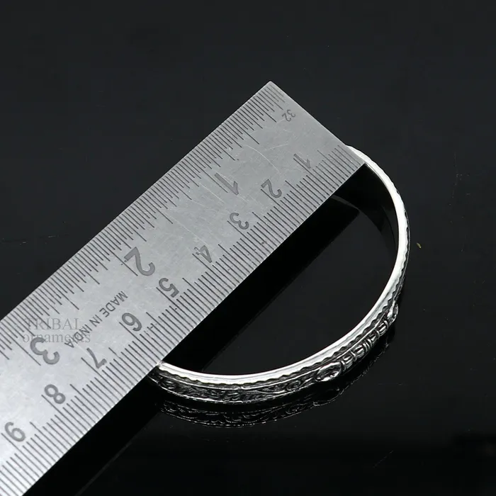 TRIBAL ORNAMENTS Bracelets 925 sterling silver handmade vintage VAJRA design Divine Bangle cuff bracelet kada best unisex tribal gifting jewelry cuff115