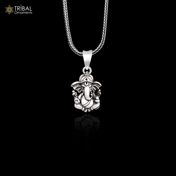 TRIBAL ORNAMENTS Necklaces Divine pendant 925 sterling silver handmade Lord Ganesha pendant amazing stylish unisex pendant personalized jewelry ssp1637 TRIBAL ORNAMENTS Necklaces Divine pendant 925 sterling silver handmade Lord Ganesha pendant amazing stylish unisex pendant personalized jewelry ssp1637
