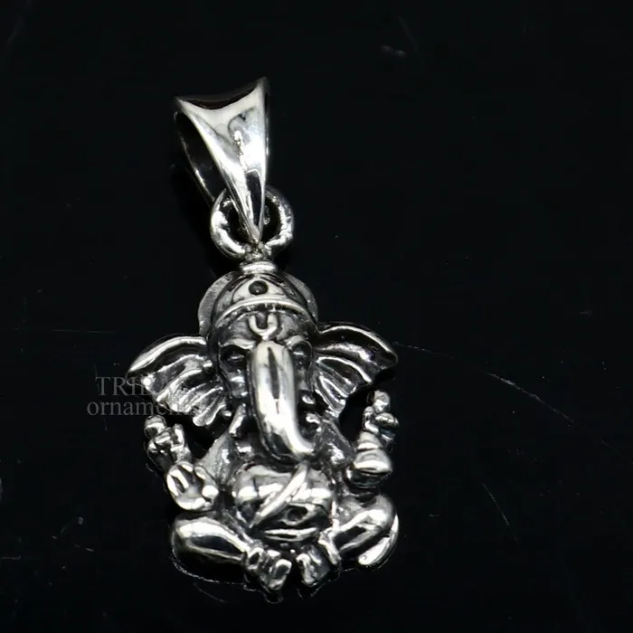 TRIBAL ORNAMENTS Necklaces Divine pendant 925 sterling silver handmade Lord Ganesha pendant amazing stylish unisex pendant personalized jewelry ssp1637 TRIBAL ORNAMENTS Necklaces Divine pendant 925 sterling silver handmade Lord Ganesha pendant amazing stylish unisex pendant personalized jewelry ssp1637