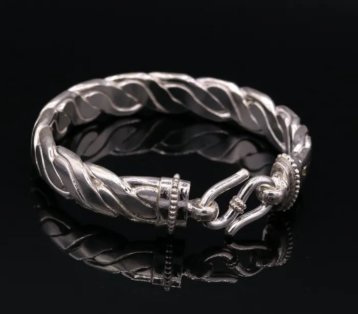 Vintage antique design handmade excellent authentic solid silver bracelet kada amazing gifting jewelry nsk59 TRIBAL ORNAMENTS Bracelets Vintage antique design handmade excellent authentic solid silver bracelet kada amazing gifting jewelry nsk59 TRIBAL ORNAMENTS Bracelets