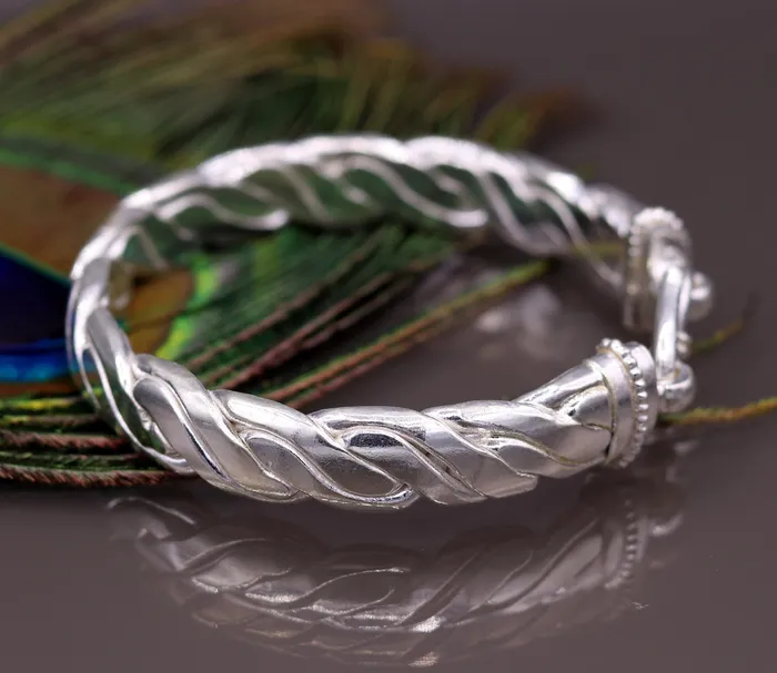 Vintage antique design handmade excellent authentic solid silver bracelet kada amazing gifting jewelry nsk59 TRIBAL ORNAMENTS Bracelets Vintage antique design handmade excellent authentic solid silver bracelet kada amazing gifting jewelry nsk59 TRIBAL ORNAMENTS Bracelets