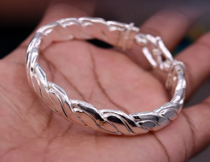 Vintage antique design handmade excellent authentic solid silver bracelet kada amazing gifting jewelry nsk59 TRIBAL ORNAMENTS Bracelets Vintage antique design handmade excellent authentic solid silver bracelet kada amazing gifting jewelry nsk59 TRIBAL ORNAMENTS Bracelets